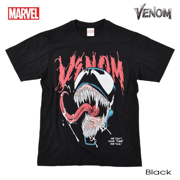 MARVEL ヴェノム Tシャツ メンズ 半袖 マーベル レディース スパイダーマン ベノム アメコミ キャラクター グッズ ダンス ペアルック 誕生日プレゼント