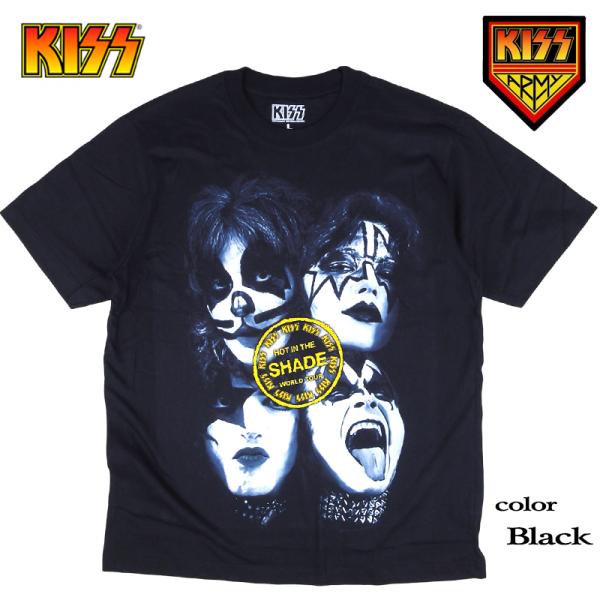 KISS キッス Ｔシャツ メンズ バンドT ROCK レディース ジーンシモンズ グッズ ロゴ 夏フェス 半袖 キャラクター グッズ ダンス SHADE 誕生日プレゼント