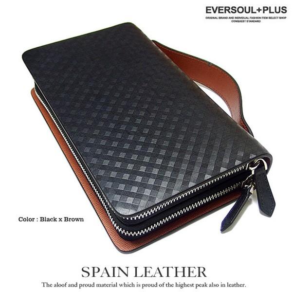 セカンドバッグ メンズ レザー 本革 かばん カバン 財布 バッグ ミニセカンドバッグ ダブルファスナー ダブルジップ シンプル Eplus532 Eversoul Plus メンズファッション 通販 Yahoo ショッピング