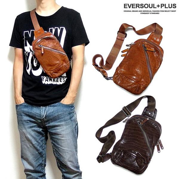 ボディバッグ メンズ レザー 本革 ワンショルダー 革 おしゃれ