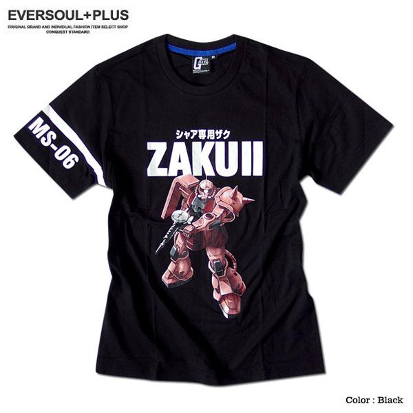 シャア専用 ザク ガンダム ｔシャツ メンズ グッズ 機動戦士ガンダム シャアザク プリント 逆輸入 アニメ 原宿系 Otaku ブラック 黒 Eplus942 Eversoul Plus Version Y 通販 Yahoo ショッピング