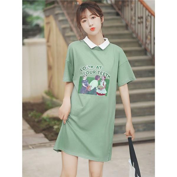 アボカドグリーン 夏 大人カジュアル ポロワンピース ポロpolo レトロ 日本全国 送料無料 ワンピース レディース L 襟付き半袖ワンピース 膝上丈 ポロシャツ風 M S