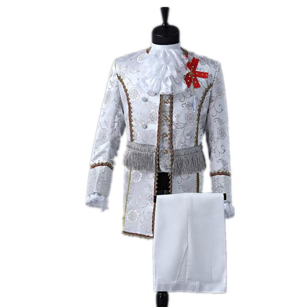 S M 正規品送料無料 L Xl 2xl コスプレ衣装 演出服 王子様 貴族 衣装 5点セット 中世 演奏会 大人 メンズ 公爵 男性用スーツ 貴族服装 宮廷服