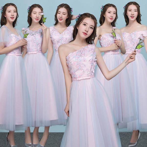 ミモレ丈ドレス 6タイプ パーティードレス レディース ワンピース Seal限定商品 結婚式 花嫁 二次会 大きいサイズ 演奏会 披露宴ドレス ドレス 舞踏会 ブライドメイド