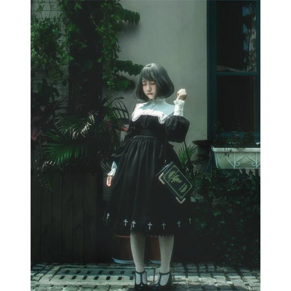 ゴスロリ ワンピース ロリータ ワンピース パンク ゴシック コスプレ メイド 黒 S M Lコスプレ衣装 復古風 演出服 パーティードレス コスチューム Buyee Buyee Japanese Proxy Service Buy From Japan Bot Online
