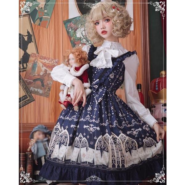 S M L Xl チープ ロリータ ワンピース ゴスロリ メイド ゴシック コスプレ パニエ パーティードレス コスチューム 衣装 上着追加可