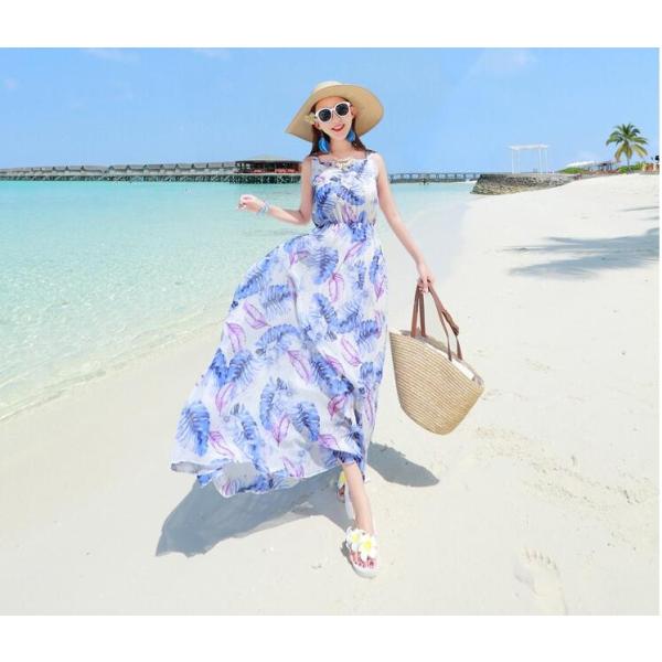 ビーチワンピース マキシワンピ Sale開催中 マキシワンピース ボヘミアン風 シフォン マキシ丈 夏ワンピ レディース 海dd049d3d3l5 リゾート用 女性
