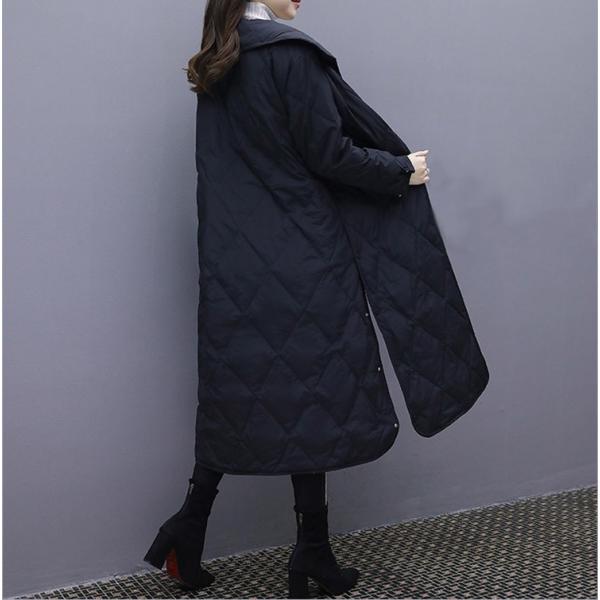 3カラー 3サイズ ダウンコート ダウンジャケット レディース ロング ロングコート 軽量 Aライン 超歓迎された アウター カジュアル ライトダウン 秋冬