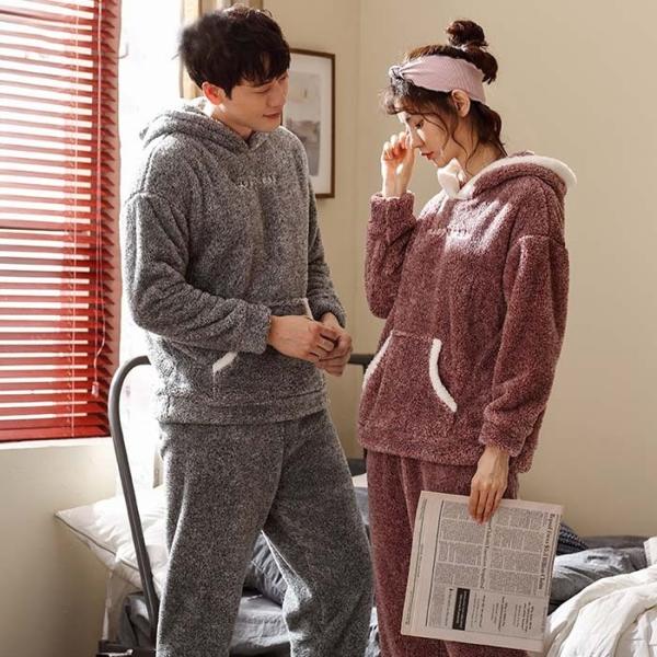 定番の人気シリーズpoint ポイント 入荷 もこもこカップルパジャマ ルームウェア 上下セット 冬 ペアルック 秋冬長袖 モコモコ 秋冬 寝間着 レディース メンズ 部屋着