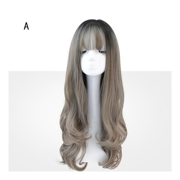 ウィッグ ロング フルウィッグ ミディアム グラデーション 自然 つけ毛 エクステ ウイッグ Wig ハロウィン カール コスプレ かつら セミロング 大幅値下げランキング