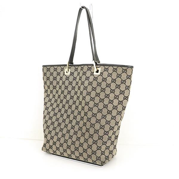 GUCCI GG柄グッチショルダーバックトートバッグレザーキャンバス