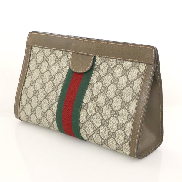 グッチ GUCCI シェリー ブラウン PVC レザー オールドグッチ セカンド