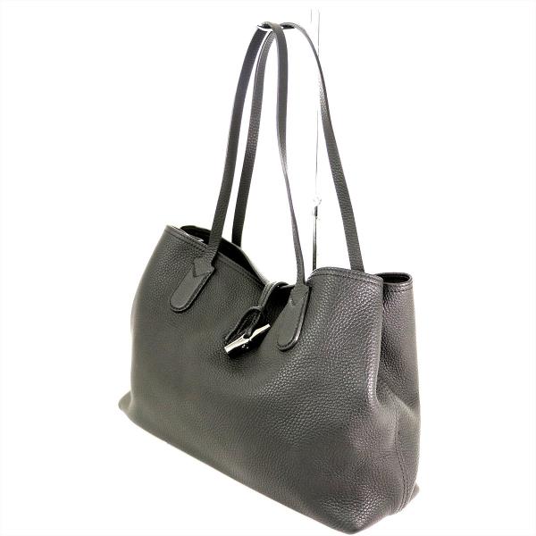 ロンシャン LONGCHAMP ロゾ ブラック レザー ヤングブルハイド ロンシャン LONGCHAMP ロゾ ブラック レザー ヤングブルハイド