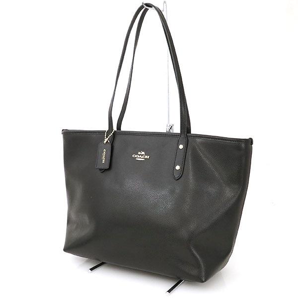コーチ COACH ブラック レザー トートバッグ F36875 レディース コーチ COACH ブラック レザー トートバッグ F36875 レディース