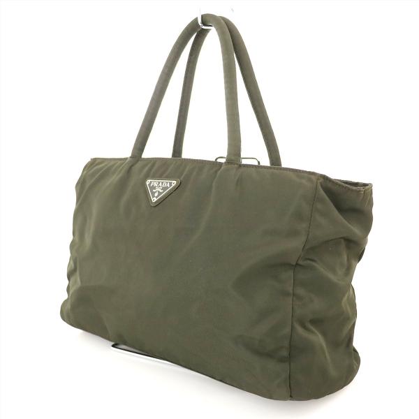 プラダ PRADA モスグリーン 緑 ナイロン トートバッグ レディース 【sg