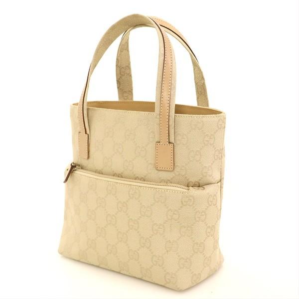 グッチ GUCCI GGキャンバス キャンバス ベージュ ミニトートバッグ 