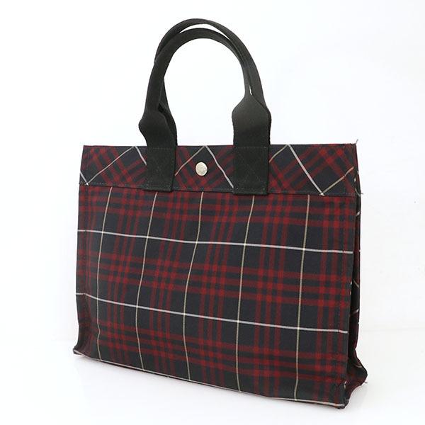 BURBERRY バーバリー チェック トート ハンドバッグ ネイビー 女性用 バーバリーブルーレーベル BURBERRY BLUE LABEL チェック ネイビー