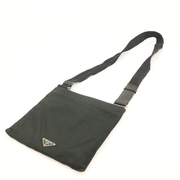 プラダ Prada ブラック ナイロン テスート ミニショルダーバッグ 斜め掛け メンズ レディース Mo 中古 Everydaygoldrush 通販 Yahoo ショッピング