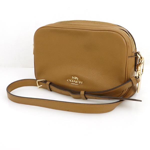 コーチ COACH ライトサドル キャメル レザー ショルダーバッグ F39856  