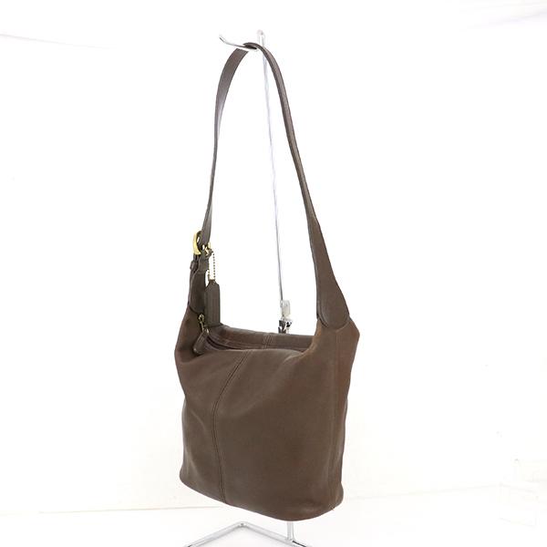 コーチ COACH ブラウン レザー ショルダーバッグ 4148 斜め掛け