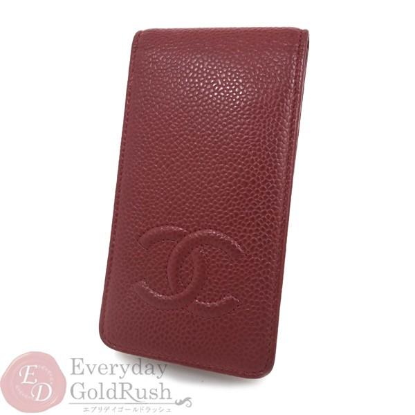 シャネル CHANEL キャビアスキン 携帯ケース iphone4 4S スマホケース  