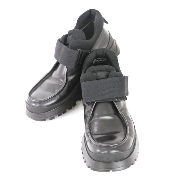 プラダ PRADA ビブラムソール ベルクロ メンズ シューズ レザー プラダ PRADA ビブラムソール ベルクロ メンズ シューズ レザー