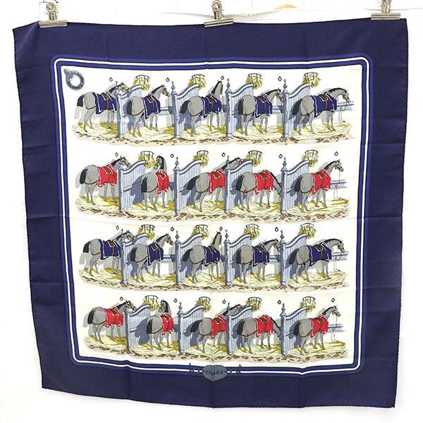 エルメス HERMES カレ90 スカーフ ECURIES 厩舎 馬柄 シルク 100 エルメス HERMES カレ90 スカーフ ECURIES 厩舎 馬柄 シルク 100