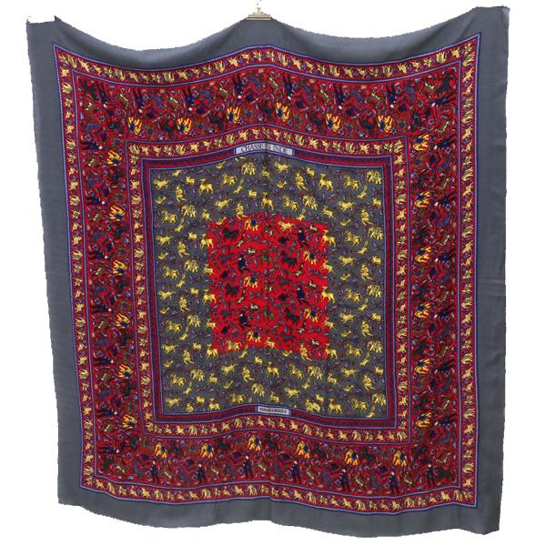 エルメス Hermes カレ140 大判ストール CHASSE EN IND インドの狩猟