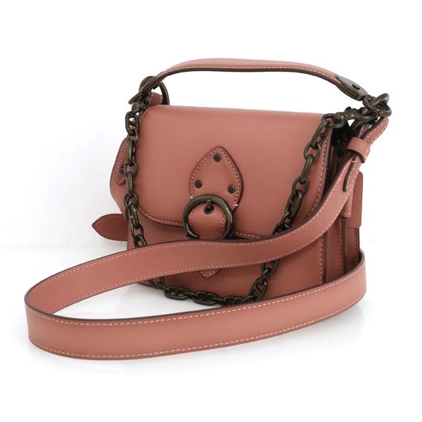 コーチ COACH くすみピンク グラブタンレザー ビート 3wayバッグ  