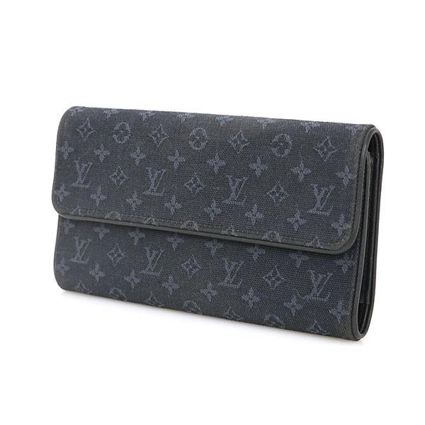 ルイヴィトン LOUIS VUITTON ネイビー モノグラムミニキャンバス