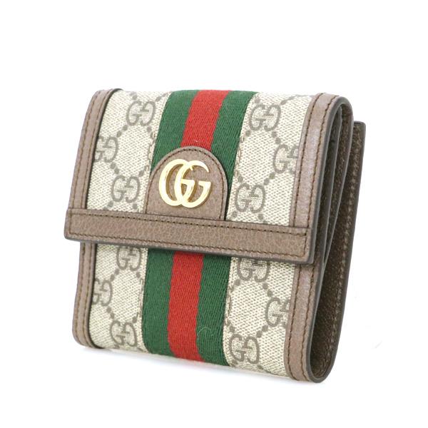 Gucci オフィディア GG フレンチフラップウォレット 二つ折財布 グッチ