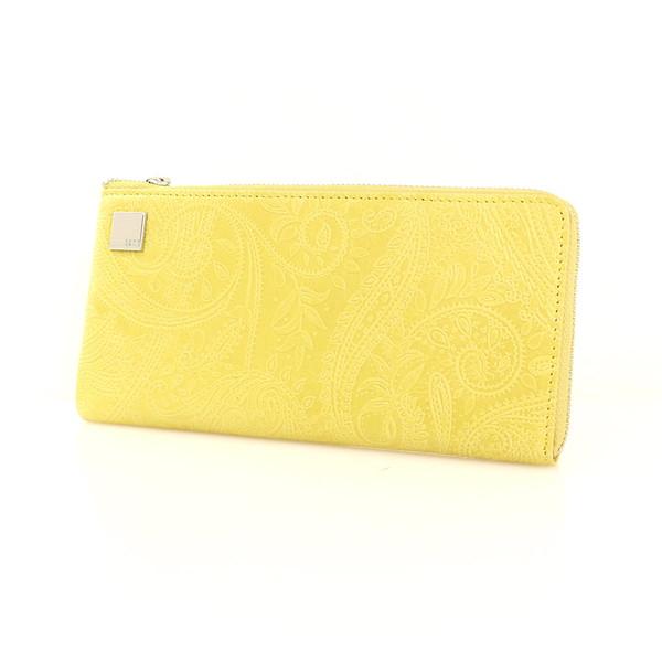 ダックス DAKS イエロー レザー L字ファスナー長財布 ブランド小物 未