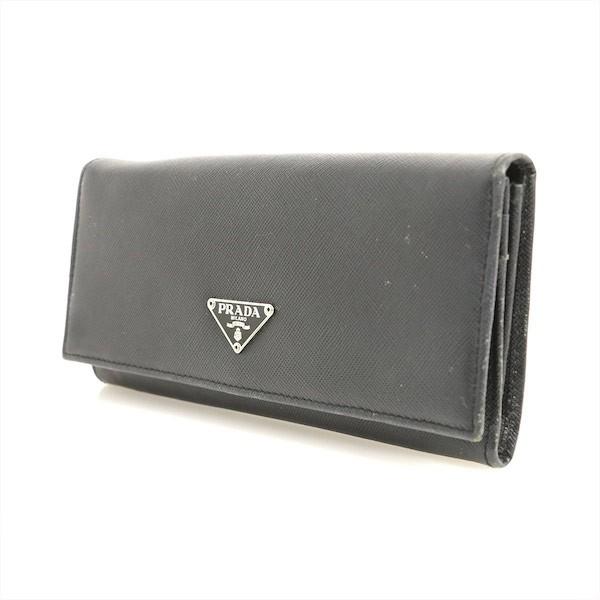 プラダ PRADA ネロ ブラック レザー サフィアーノ M201A 二つ折 プラダ PRADA ネロ ブラック レザー サフィアーノ M201A 二つ折