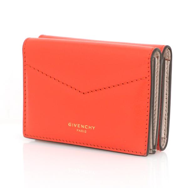 ジバンシー GIVENCHY レッド ライトピンク レザー コンパクト ジバンシー GIVENCHY レッド ライトピンク レザー コンパクト