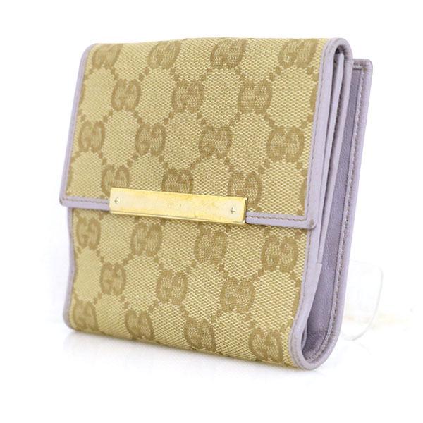 グッチ GUCCI GGキャンバス ベージュ×パープル 紫 キャンバス グッチ GUCCI GGキャンバス ベージュ×パープル 紫 キャンバス