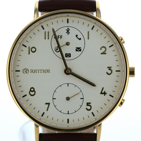 RHYTHM リズム 9ZR003RH クオーツ ベージュ 文字盤 2針式 メンズ