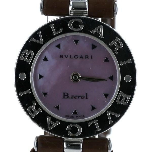 ブルガリ BVLGARI B-ZERO1 ビーゼロワン BZ22S クオーツ ピンクシェル 文字盤 2針式 レディース 腕時計 【kk】【中古】