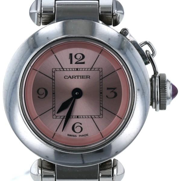 カルティエ CARTIER ミスパシャ アラビア 2973 クオーツ ピンク カルティエ CARTIER ミスパシャ アラビア 2973 クオーツ ピンク
