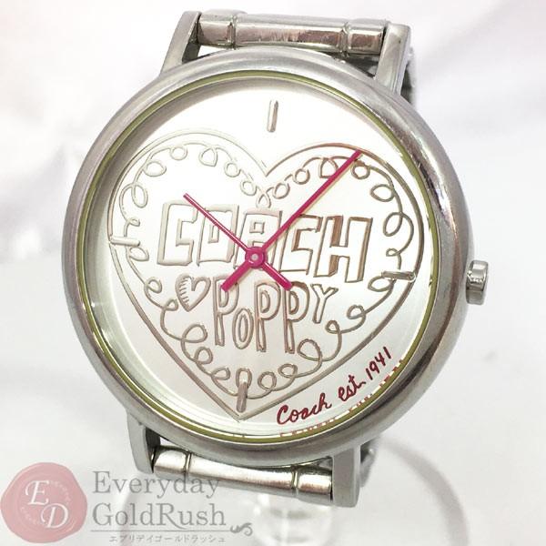コーチ COACH レディース クオーツ 腕時計 ポピー ラブ ハート 