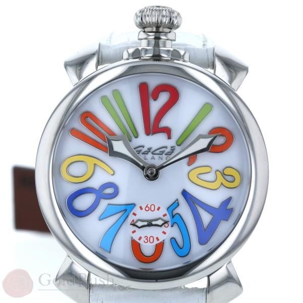 GaGa MILANO ガガミラノ 5010 マヌアーレ48 メンズ時計 白 GaGa MILANO ガガミラノ 5010 マヌアーレ48 メンズ時計 白
