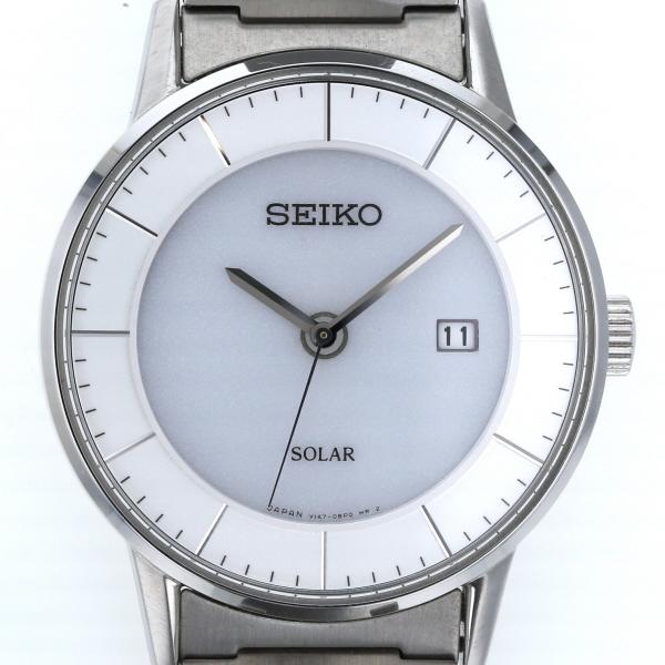 セイコー SEIKO スピリット V147-0AK0 クオーツ ホワイト 文字盤 セイコー SEIKO スピリット V147-0AK0 クオーツ ホワイト 文字盤