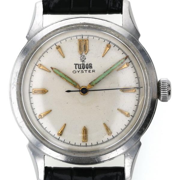 チューダー TUDOR オイスター 4540 手巻き式 ホワイト 白 文字盤 3針式 メンズ 腕時計 【sa】【中古】