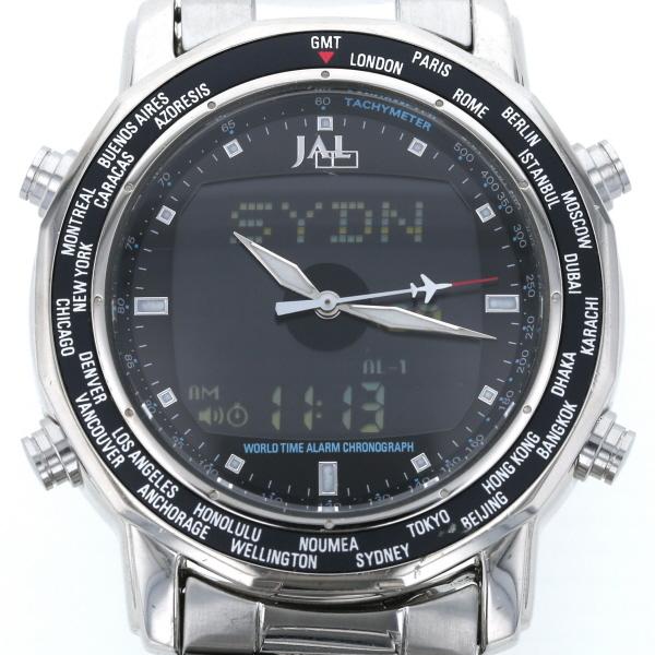 Seiko JAL ワールドタイム クロノグラフ H022‑6020 デジタル セイコー SEIKO JAL スーパーカレンダーデジアナ H022-6020