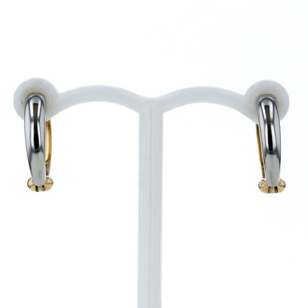 GSTV ジェムティービー K18YG Pt900 コンビ ピアリング ピアス