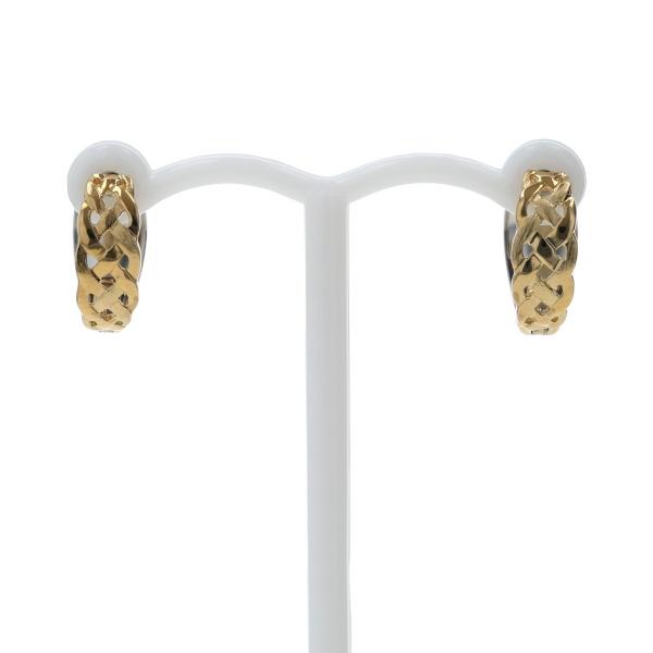 GSTV K18YG Pt900 イエローゴールド プラチナ ピアリング イヤリング