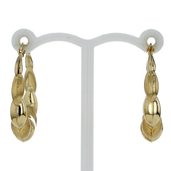 UNOAERRE ウノアエレ K18YG 750 イエローゴールド ピアス フープピアス