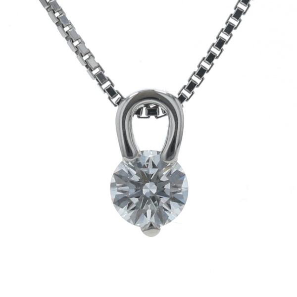Pt900 Pt850 プラチナ ネックレス ダイヤモンド 0.313ct 一粒石 