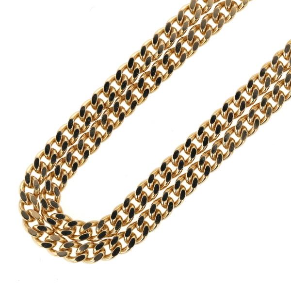 銀座三越 K18YG イエローゴールド ネックレス 喜平 キヘイ 2面カット  