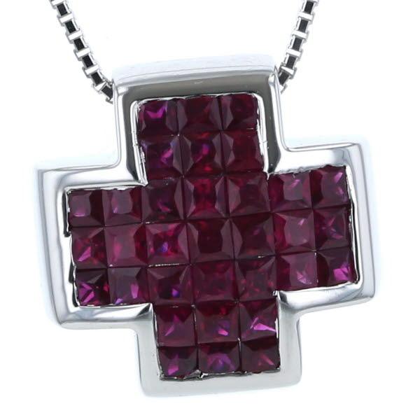 レエッセンシャル笠原真寿美クロスネックレスミステリーセッティング