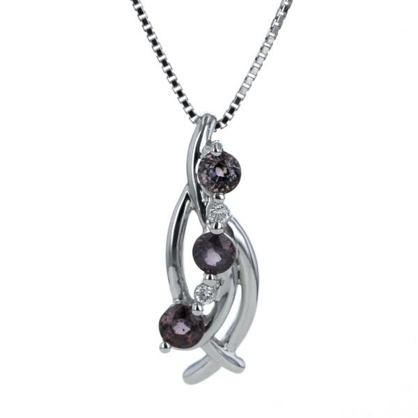 K18WG ホワイトゴールド ネックレス ダイヤモンド 0.02ct カラー K18WG ホワイトゴールド ネックレス ダイヤモンド 0.02ct カラー